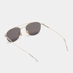 Montblanc Black MB0211S Metal Frame Aviator Sunglasses