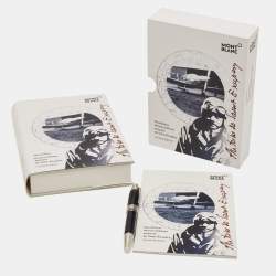 Mont Blanc Writers Edition von 2017 A de Saint Exupery Resin Silver Tone Rollerball Pen
