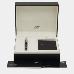 Montblanc Starwalker Resin Leather Silver Tone Pen Wallet Set