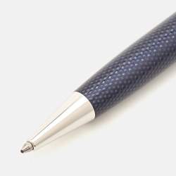 Montblanc Meisterstück Solitaire Doué Blue Hour Resin Silver Tone Classique Ballpoint Pen