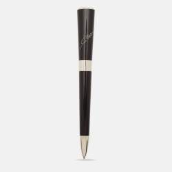 Pre Owned Montblanc Marlene Dietrich Resin SIlver Tone Mother of Pearl Sapphire Ballpoint Pen