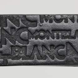 Montblanc Black Logo Embossed Leather Key Chain