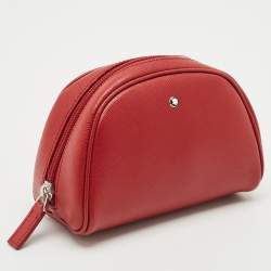 Montblanc Red Leather La Vie de Boheme Cosmetic Pouch