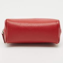 Montblanc Red Leather La Vie de Boheme Cosmetic Pouch