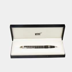 Montblanc Starwalker Black Grid Silver Tone Ballpoint Pen
