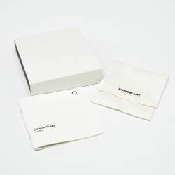 Pre Owned Montblanc Star Stainless Steel Round Cufflinks