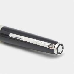 Pre Owned Montblanc Resin Leather Silver Tone Passport Cover and Pen Set