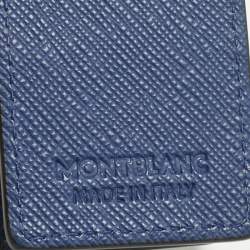Pre Owned Montblanc Blue Leather 2 Pen Pouch Holder