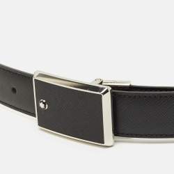 مملوكة مسبقًا Montblanc Cut to Size Buckle Belt Black Leather