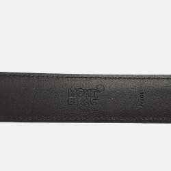 مملوكة مسبقًا Montblanc Cut to Size Buckle Belt Black Leather