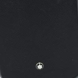 Pre Owned حافظة أيفون مون بلان صلبة جلد سوداء