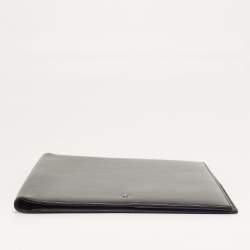 Pre Owned غطاء أجندة مون بلان مايسسترستوك جلد أسود