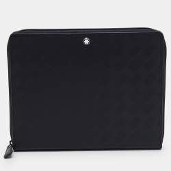 Pre Owned Montblanc Extreme 3.0 Medium Black Leather Notebook Holder