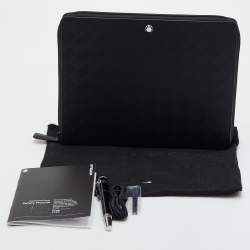 Pre Owned Montblanc Extreme 3.0 Medium Black Leather Notebook Holder