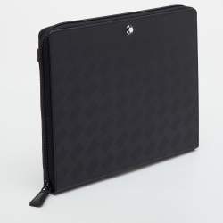 Pre Owned Montblanc Extreme 3.0 Medium Black Leather Notebook Holder