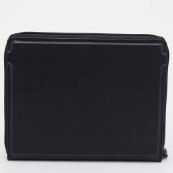 Pre Owned Montblanc Extreme 3.0 Medium Black Leather Notebook Holder
