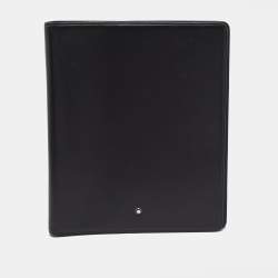 Pre Owned Montblanc Meisterstuck Black Leather Notebook Organizer