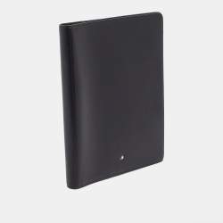 Pre Owned Montblanc Meisterstuck Black Leather Notebook Organizer