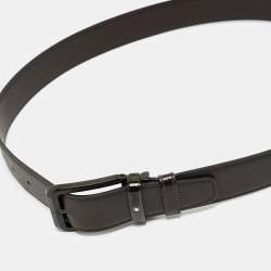 Pre Owned Montblanc Cut To Size Buckle Belt Brown Leather