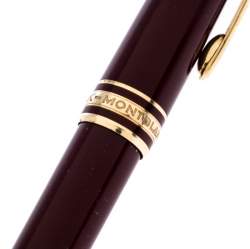 Pre Owned Montblanc Meisterstuck Burgundy Gold Tone Mechanical Pencil