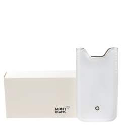 Montblanc White Leather  Meisterstuck Phone Case