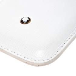 Montblanc White Leather  Meisterstuck Phone Case