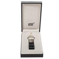 Pre Owned Montblanc Black Leather Westside Key Fob 