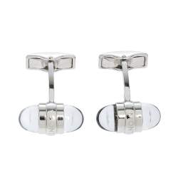 Pre Owned Montblanc Urban Walker Floating Star Silver Tone Cufflinks