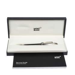 Pre Owned Montblanc Douè 115646 Black Resin Platinum Finish Fineliner