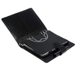 Pre Owned Montblanc Black Leather Meisterstück Organizer 