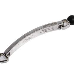 Pre Owned Montblanc Sterling Silver, Onyx and Tiger's Eye Beaded James Dean Bracelet