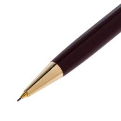 Pre Owned Montblanc Meisterstuck Burgundy Gold Tone Mechanical Pencil