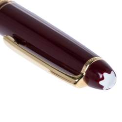 Pre Owned Montblanc Meisterstuck Burgundy Gold Tone Mechanical Pencil
