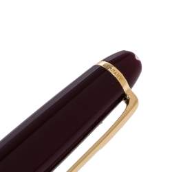 Pre Owned Montblanc Meisterstuck Burgundy Gold Tone Mechanical Pencil