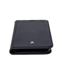 Pre Owned MontBlanc Black Leather Sartorial Flip iPhone 11 Case