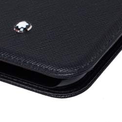 Pre Owned MontBlanc Black Leather Sartorial Flip iPhone 11 Case