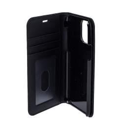 Pre Owned MontBlanc Black Leather Sartorial Flip iPhone 11 Case