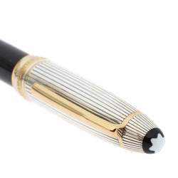 Pre Owned Montblanc Meisterstuck Solitaire Doue Black Resin Fountain Pen