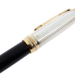 Pre Owned Montblanc Meisterstuck Solitaire Doue Black Resin Fountain Pen