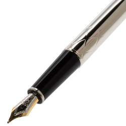 Pre Owned Montblanc Meisterstuck Jungle Eyes Platinum Plated Fountain Pen