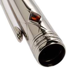 Pre Owned Montblanc Meisterstuck Jungle Eyes Platinum Plated Fountain Pen