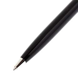 Pre Owned Montblanc Black Resin Platinum Finish Ballpoint Pen 