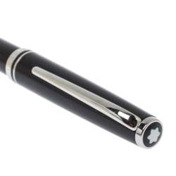 Pre Owned Montblanc Black Resin Platinum Finish Ballpoint Pen