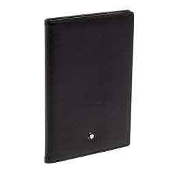 Pre Owned Montblanc Black Leather Meisterstuck Passport Holder