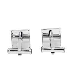Pre Owned Montblanc Orange Resin Inlay Urban Spirit Cufflinks