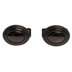 Pre Owned Montblanc Black PVD Finish Stainless Steel Urban Speed Cufflinks