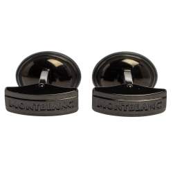 Pre Owned Montblanc Black PVD Finish Stainless Steel Urban Speed Cufflinks
