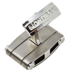 مملوكة مسبقًا أزرار أكمام مون بلان تيتانيوم فضي اللون مستطيلة