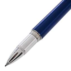 Pre Owned Montblanc StarWalker Cool Blue Silver Tone Metal Fineliner Pen