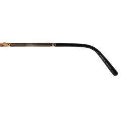 Montblanc Gold Tone/Black MB512S Aviator Sunglasses